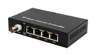10 / 100M Ethernet às portas ethernet co-axiais do conversor 4ch de BNC 1 BNC
