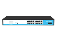Apoio completo portuário VLAN do gigabit do interruptor de rede do ponto de entrada 16 com 2 portos da fibra