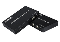 4k sobre o cabo 3840X2160/30Hz do prolongamento da fibra do IP 150m HDMI CAT5e/6