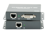 prolongamento de 1080P 60m Cat5e DVI sobre o Lan video do cabo da rede do IP