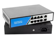 8+2 POE Switch 250m 10/100/1000 Mbps Ethernet Network Switch para sistema de câmera IP