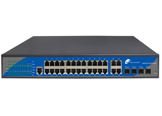 Interruptor completo do ponto de entrada dos portos do gigabit 24, interruptor controlado 24+4+4 de SFP com 4 portos combinados