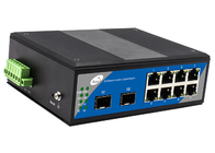 32Gbps 10 interruptor da fibra de SFP do porto 8+2 com 8 portas ethernet e 2 entalhes de SFP