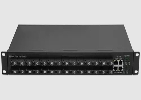 1U tipo INTERRUPTOR dos ETHERNET da FIBRA de SFP com 28 10/100FX + 4 10/100/1000BASE-T (X)