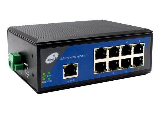 8 Portos POE Ethernet Switch com CBIT 1 Uplink Port 50/60 Hz