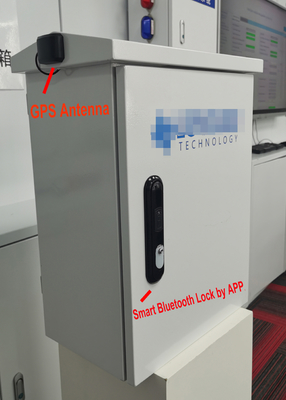 Caixa IOT inteligente com ventilador de controle de temperatura Modulo 4G inteligente Bloqueio Bluetooth