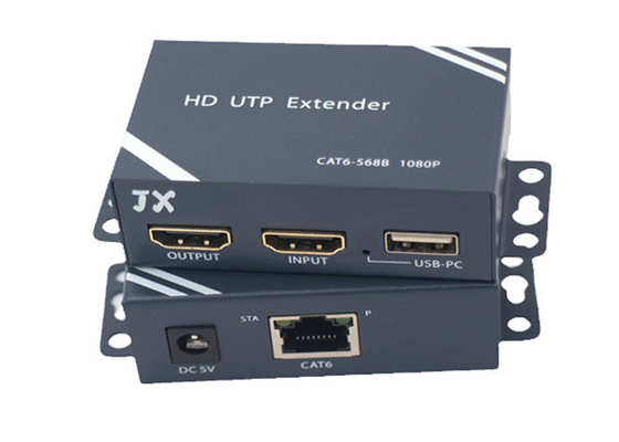 Extensor HDMI FCC 1080P com KVM USB 100M através de cabo RJ45 Cat5e/Cat6