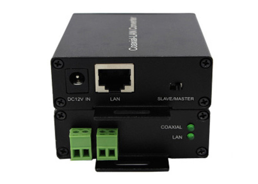 Conversor coaxial-LAN IP sobre extensor coaxial IP sobre 2 fios Extensor de par coaxial/torcido para câmera IP