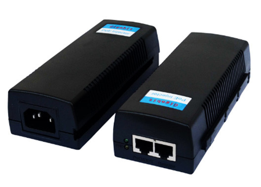 Portão único 10/100/1000M 60W Ultra POE Injetor 100-240V AC 50/60Hz 1.5A Max Input