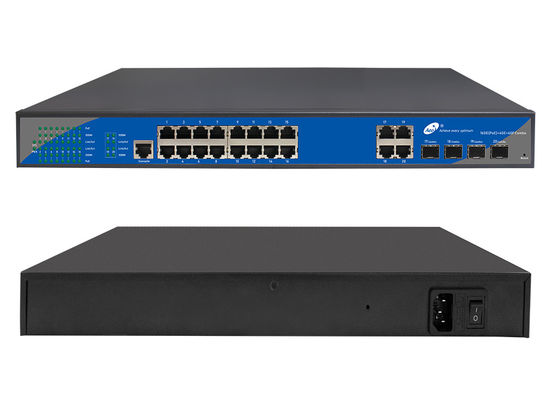 o ponto de entrada 10/100/1000Mbps 16 portuário controlou o interruptor