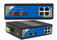 4 industriais interruptor portuário 10/100M da fibra ótica 4 porto ótico dos ethernet 2 do ponto de entrada