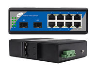 O interruptor portuário de 8 Gigabit Ethernet com SFP 1310/1550nm controlou 2 8 do ponto de entrada portas ethernet de SFP e