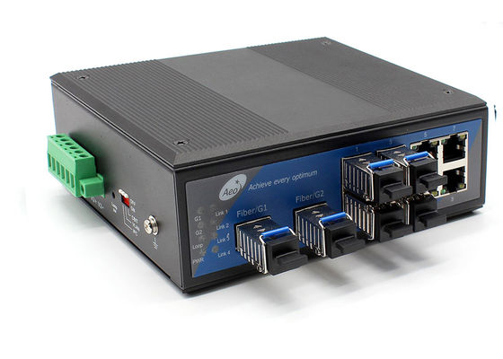100km conversor industrial portuário de 10 meios dos ethernet