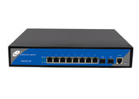 O ponto de entrada IP30 8 portuário controlou o interruptor um ponto de entrada de 8 gigabits porto de SFP de 2 gigabits