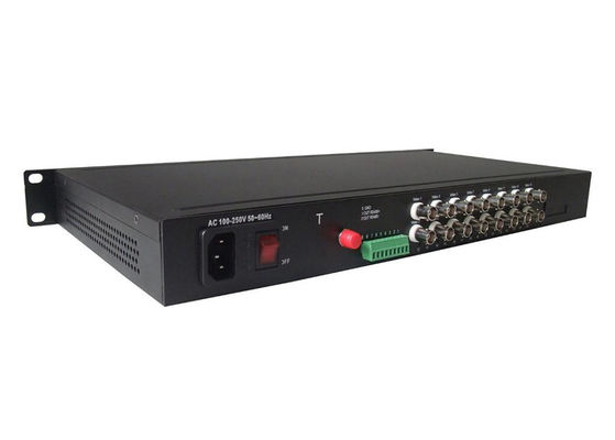 16CH BNC ao único modo 1310/1550nm do conversor de fibra ótica