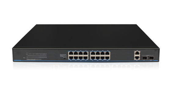 16 portos do ponto de entrada do interruptor 16 10/100/1000M do ponto de entrada do gigabit dos portos e portos combinados de 2 gigabits