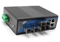 Gigabit Desktop SFP do interruptor 2 da fibra de SFP 4 ethernet 10/100Mbps 4 10/100Mbps SFP