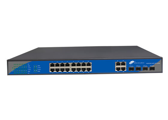 Porto portuário do ponto de entrada do interruptor 16 10/100/1000M da fibra do FCC 16 SFP porto combinado de 4 gigabits