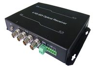 Conversor video da fibra de 4CH HD SDI com 4 portos de BNC