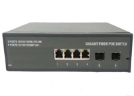 Porto completo do ponto de entrada 4 do interruptor dos ethernet do interruptor da fibra do ponto de entrada SFP do gigabit com 2 Sfp