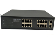 Interruptor do ponto de entrada Gigabit Ethernet com 16 portos do ponto de entrada 2 portos do Uplink