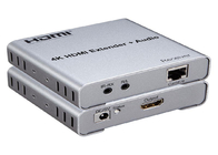 prolongamento video da fibra de 4k 100m HDMI com saída e saídas de áudio do lacete local