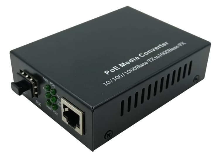 conversor dos meios da fibra do ponto de entrada de 10/100/1000Mbps SFP com 1 porto do ponto de entrada e 1 entalhe de SFP
