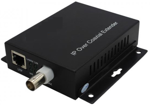 PoE + Ethernet sobre Coax (EOC) Conversor 10/100mbps 1,5km 1 BNC e 1 porta Ethernet