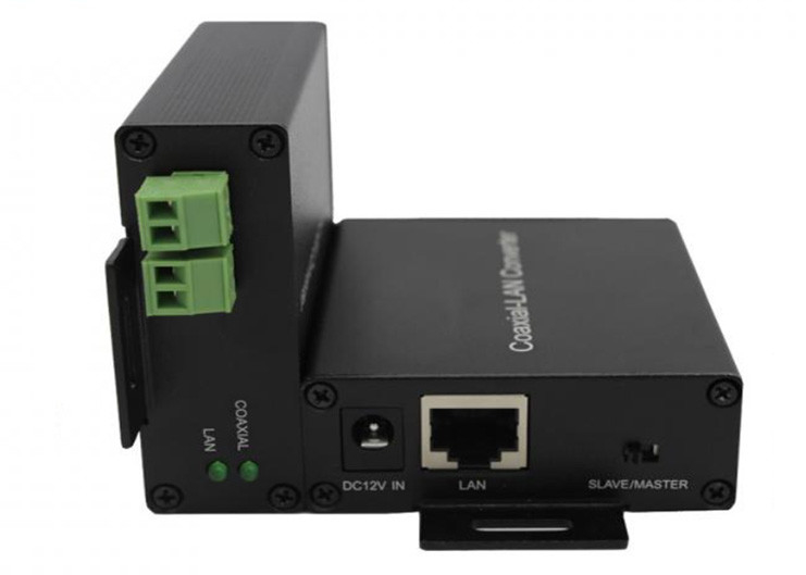 10/100Mbps Ethernet sobre conversor coaxial 1*UTP+2*2wire Port Ethernet para par coaxial/torcido
