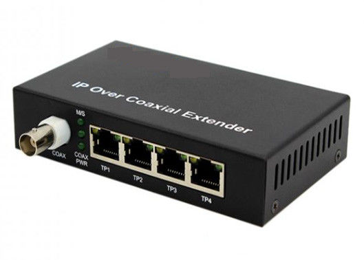 10/100Mbps POE sobre conversor EOC coaxial 2KM com 1 BNC e 4 portas Ethernet POE