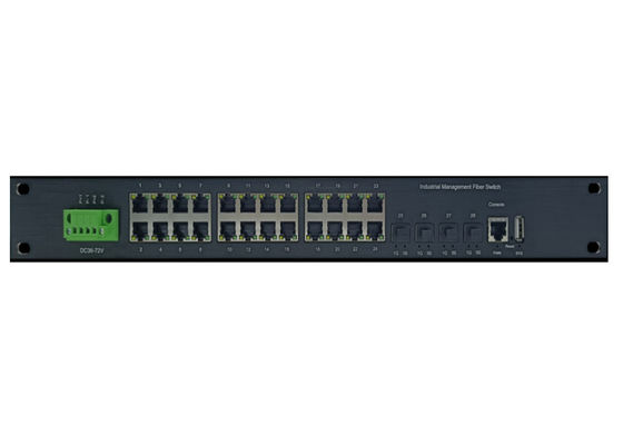 Interruptor Ethernet Industrial Gestado com 24 portas 10/100/1000Base-T(X) e 4 portas 10G SFP+