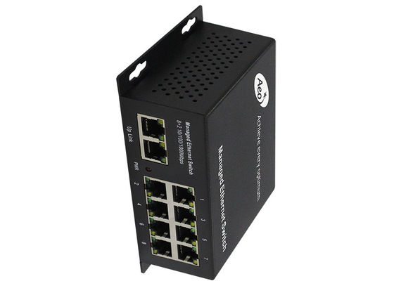 Interruptor de rede portuário do prolongamento 250m 8 Gigabit Ethernet do IPC