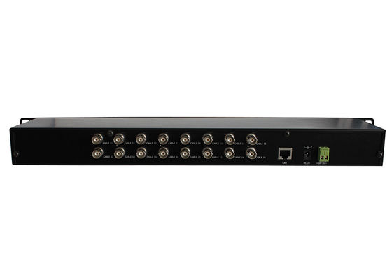 ethernet 170Mbps sobre portos coaxiais do conversor 16 BNC 1 Gigabit Ethernet